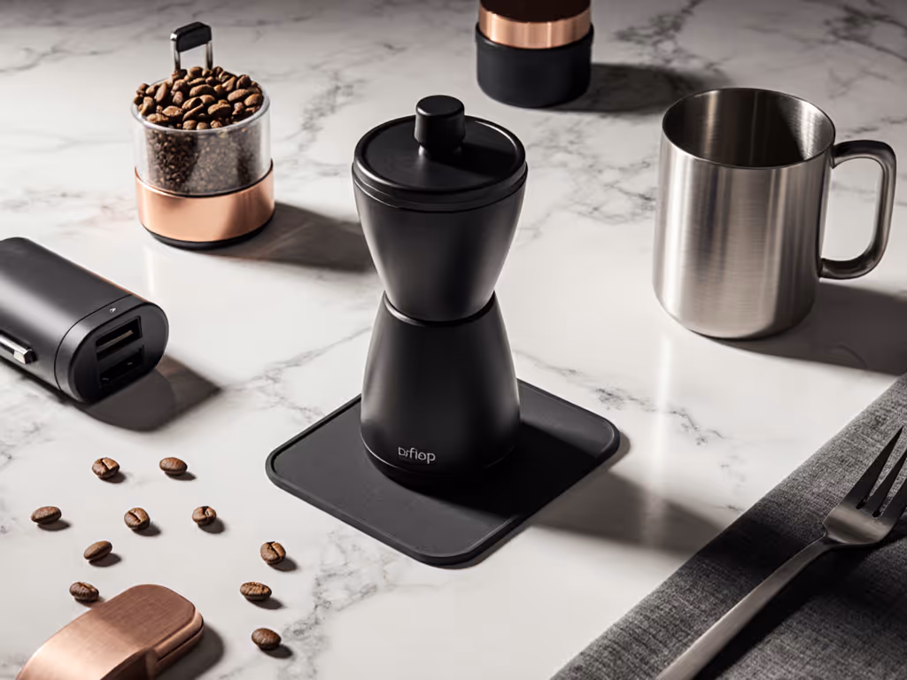 vibration-resistant_coffee_grinder_in_rv_kitchen
