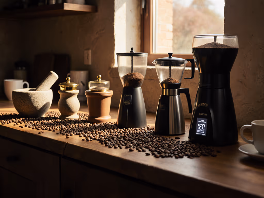 Evolution of Coffee Grinders: From Mortar to Smart Tech